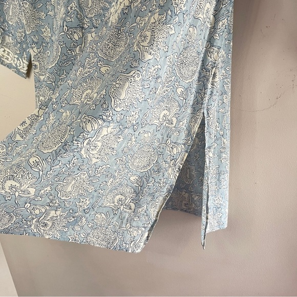 AMAYA Paisley Print Cotton Tunic Hand-Stitched Embroidery, EU 40 (US 10) - Picture 5 of 10